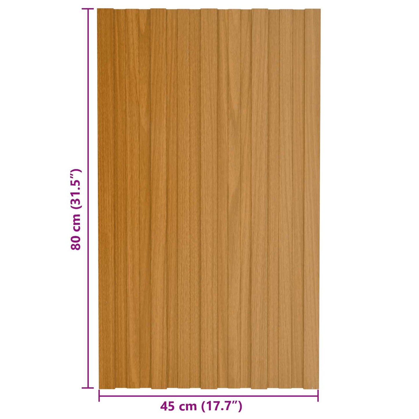 Roof Panel 36 pcs Natural 80 x 45 cm Galvanised steel