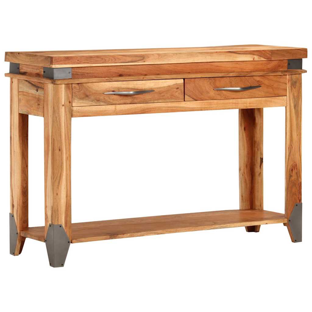 338469 vidaXL Console Table 110x34x74 cm Solid Wood Acacia