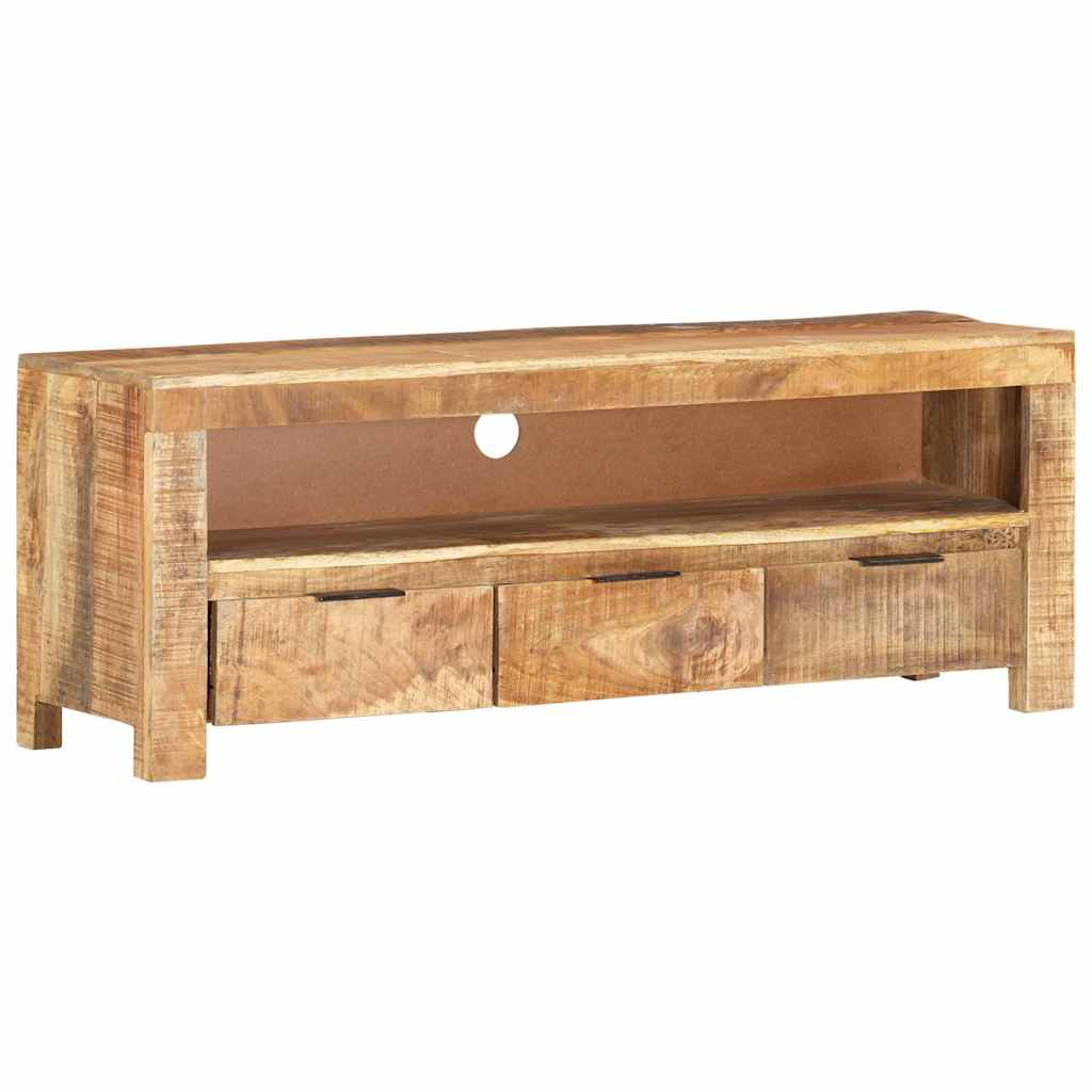 338026 vidaXL TV Cabinet 110x30x40 cm Rough Mango Wood