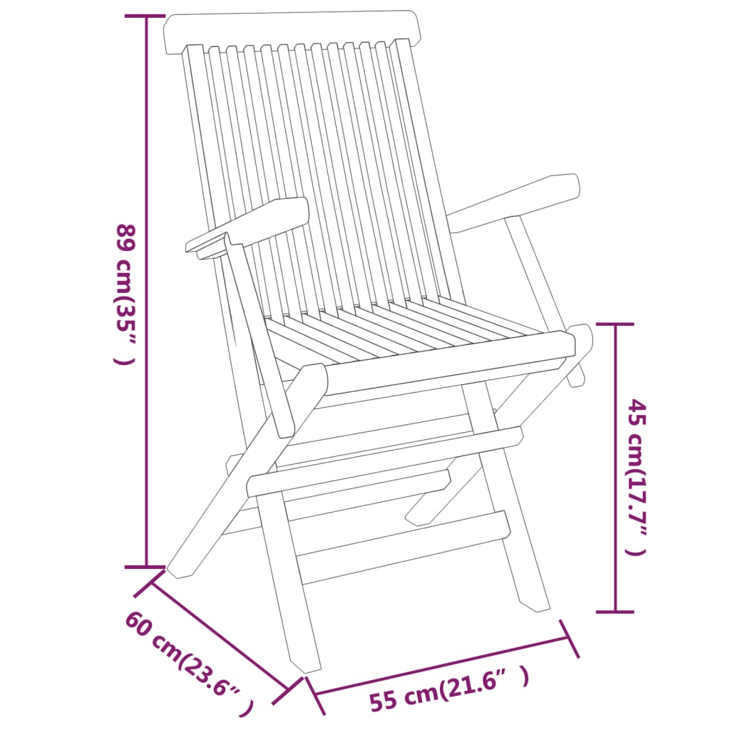 Garden Dining Set | Teak | Smoothly sanded teak hardwood | Medium