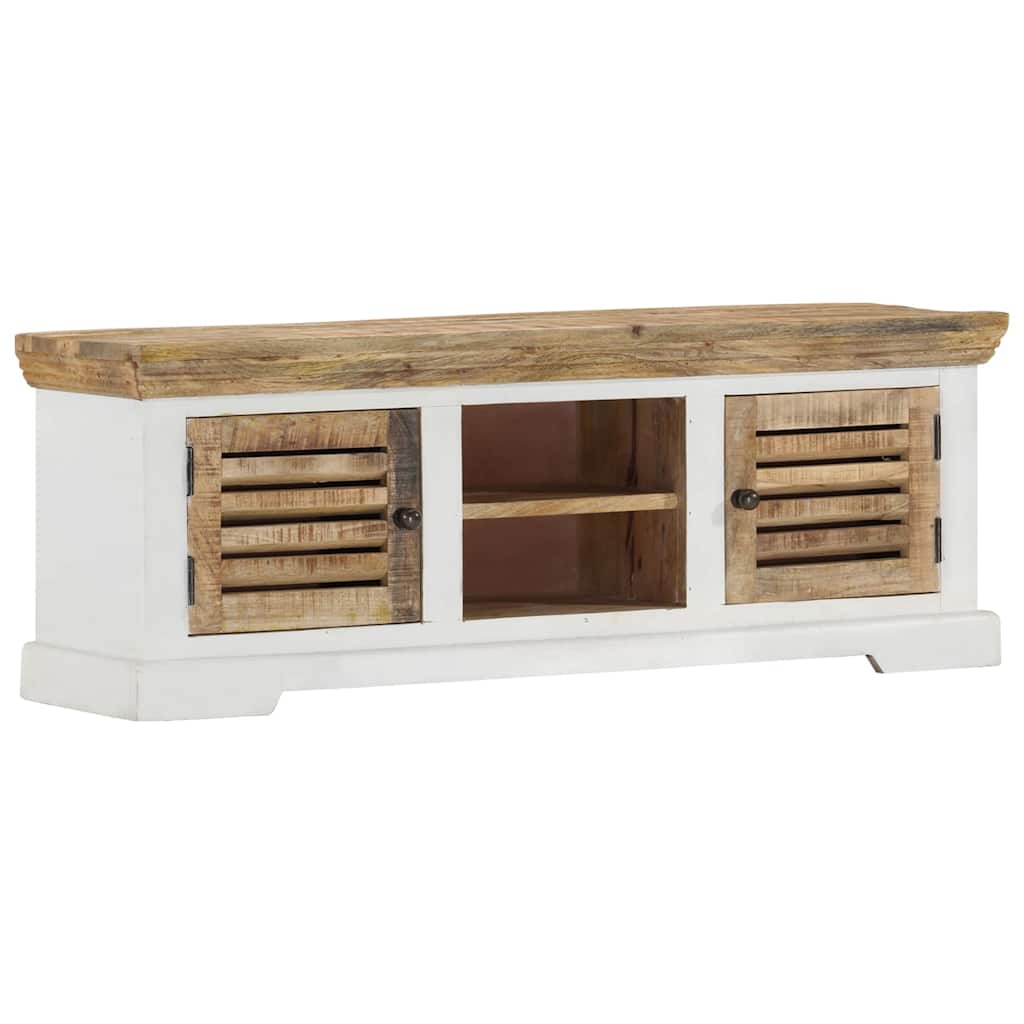 337848 vidaXL TV Cabinet 110x30x40 cm Solid Wood Mango