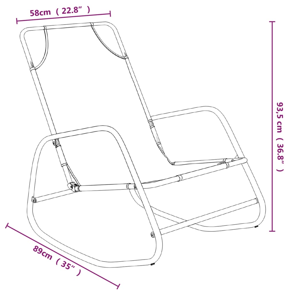 Sun Lounger | Set of 2 | Green | Powder-coated steel, Textilene
