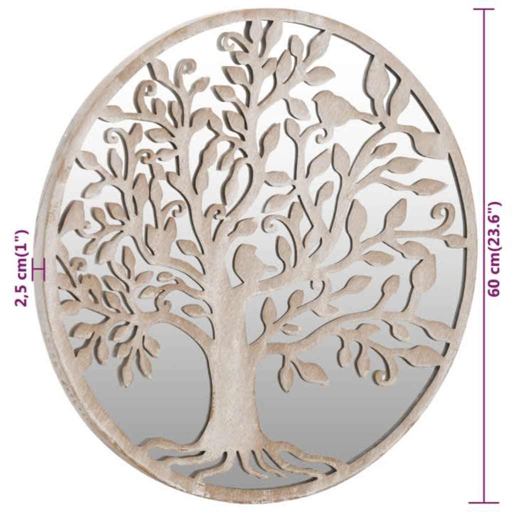 Mirror Sand 60x2,5 cm Iron Round for Indoor Use