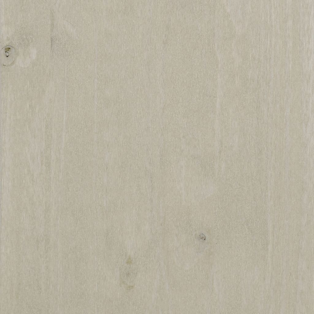 Wardrobe "HAMAR" White 89x50x180 cm Solid Wood Pine