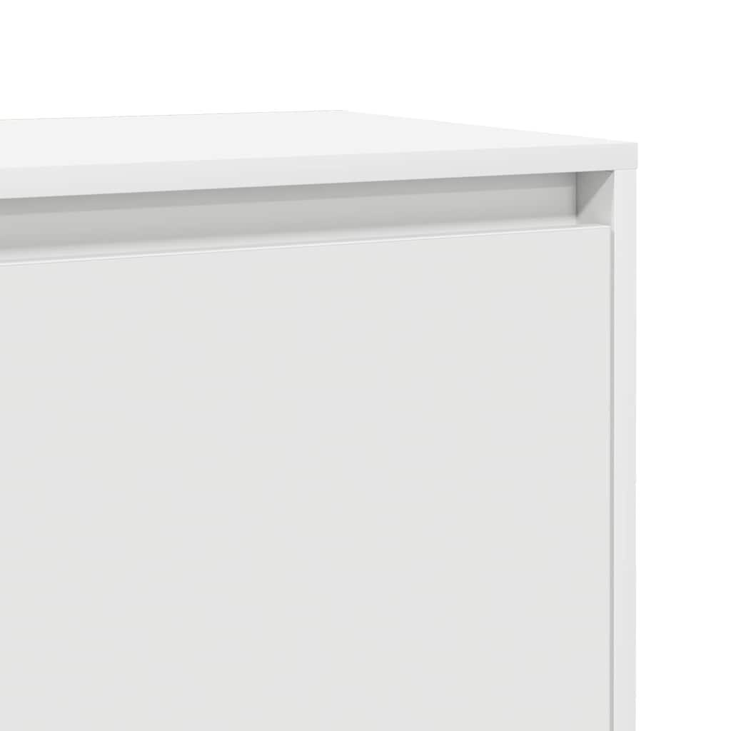 Bedside Cabinets 2 pcs White 45x34x44,5 cm Engineered Wood