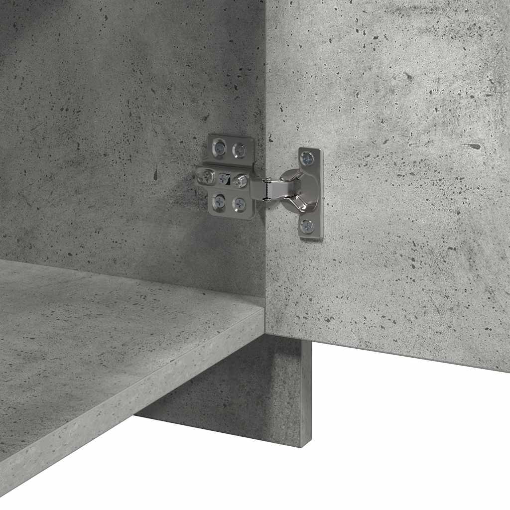 Bedside Cabinet Concrete Grey 45x34x44,5 cm Engineered Wood