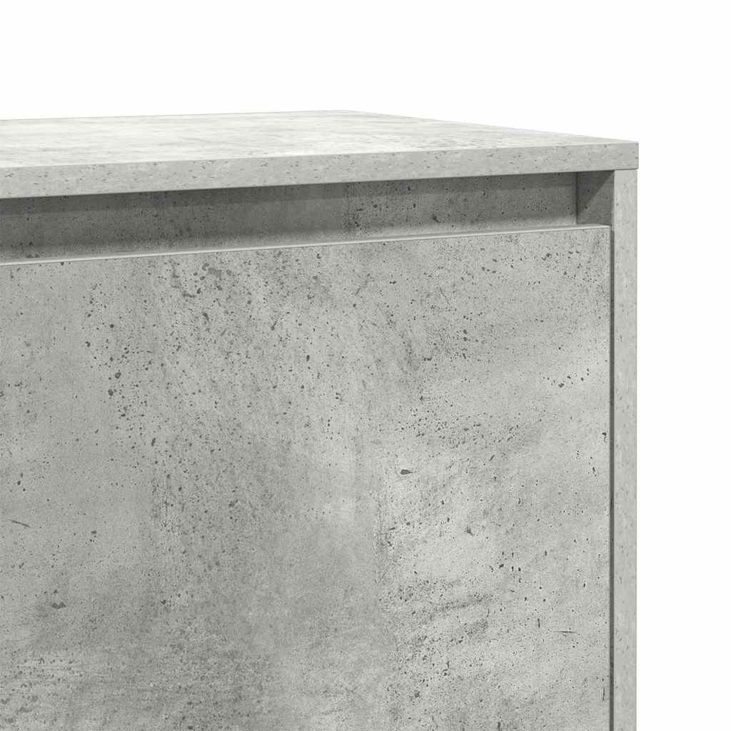 Bedside Cabinets 2 pcs Concrete Grey 45x34x44,5 cm Engineered Wood