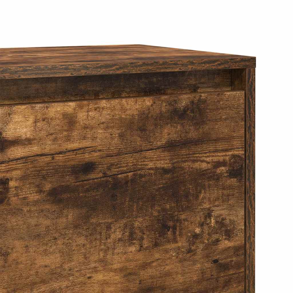 Bedside Cabinets 2 pcs Smoked Oak 45x34x44,5 cm Engineered Wood