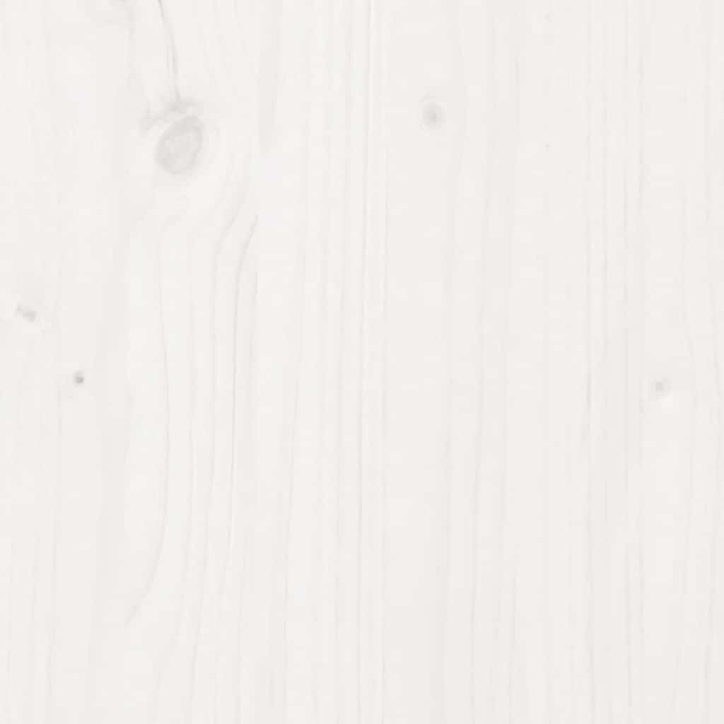 Wall Cabinet White 30x30x60 cm Solid Wood Pine