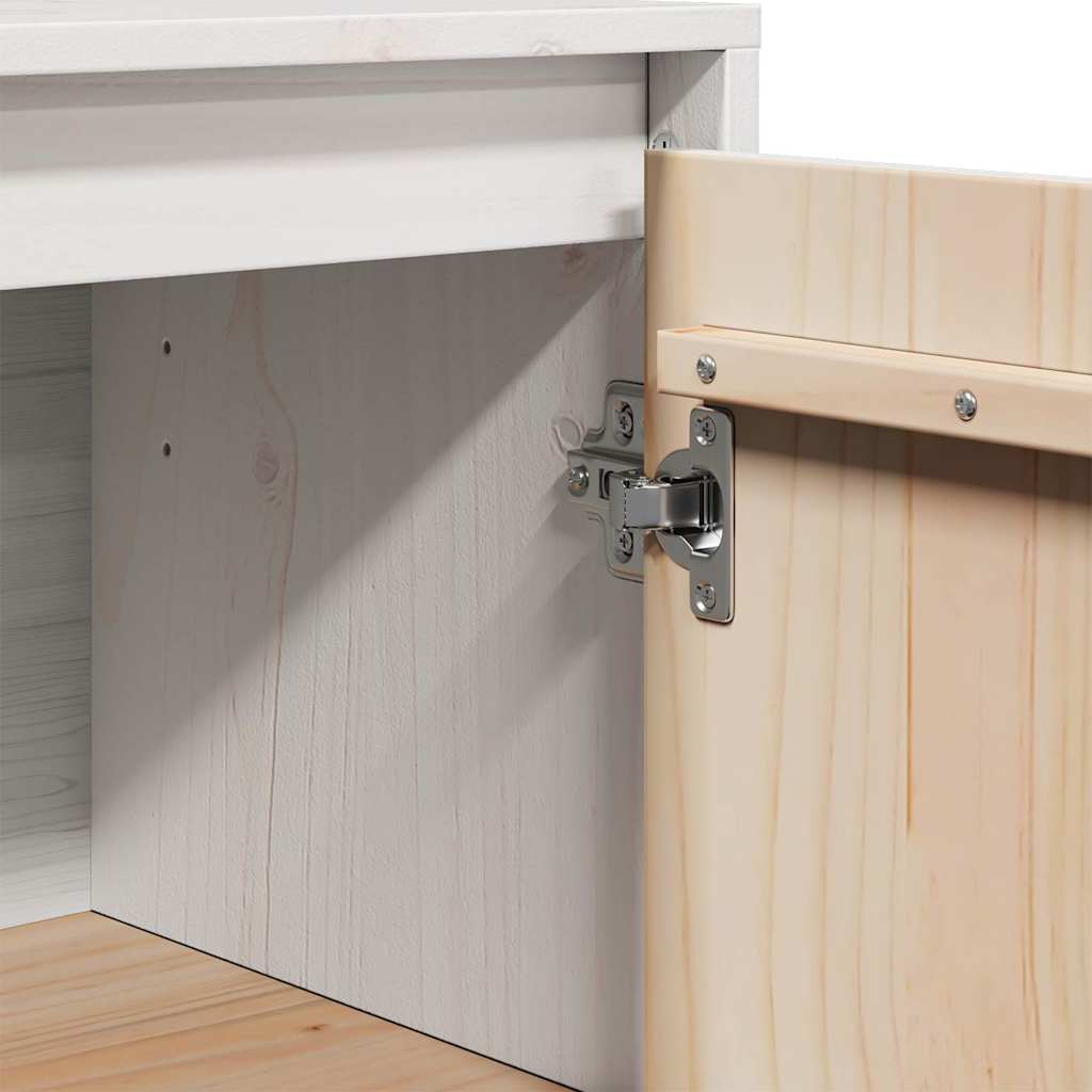 Sideboard White 31,5x34x75 cm Solid Wood Pine