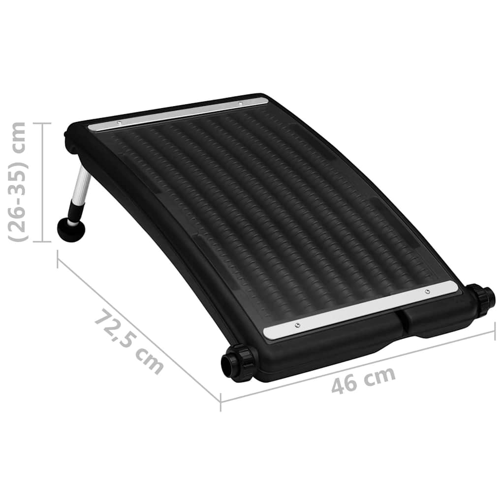 Curved Pool Solar Heating Panels 2 pcs 72,5x46 cm