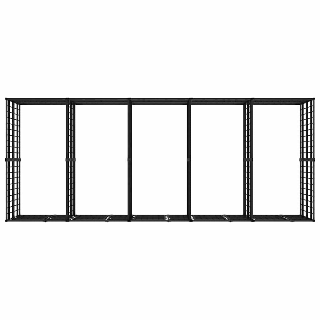Outdoor Dog Kennel Steel 9.22 m²