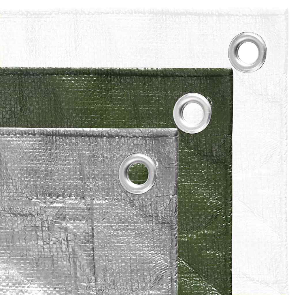 151533 vidaXL Tarpaulin 180 g/m² 3x6 m Green HDPE