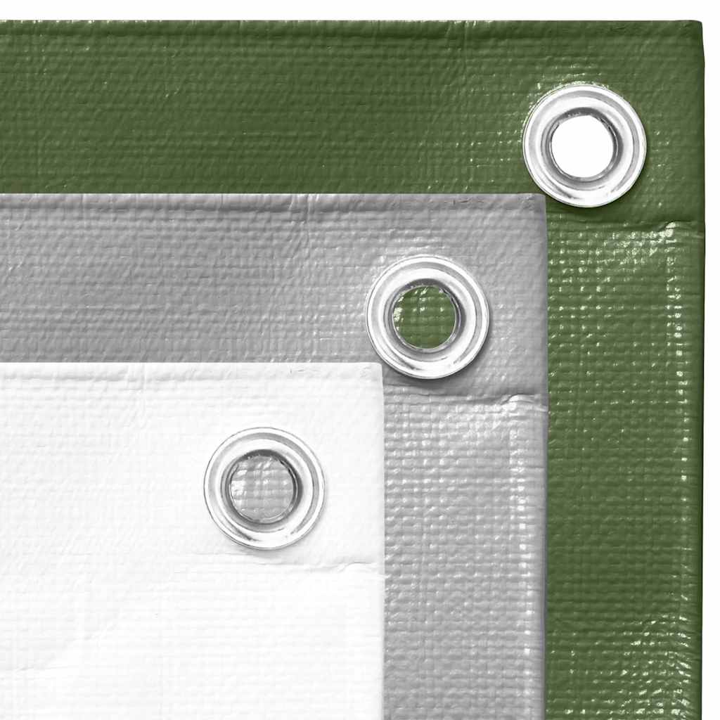 151549 vidaXL Tarpaulin 260 g/m² 3x6 m Green HDPE
