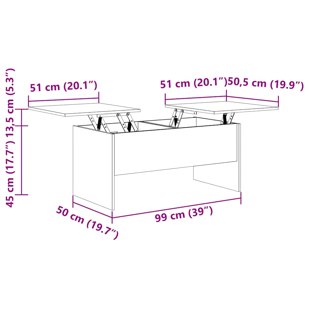 Coffee Table | High gloss white | Engineered wood | Medium | Coffee Table