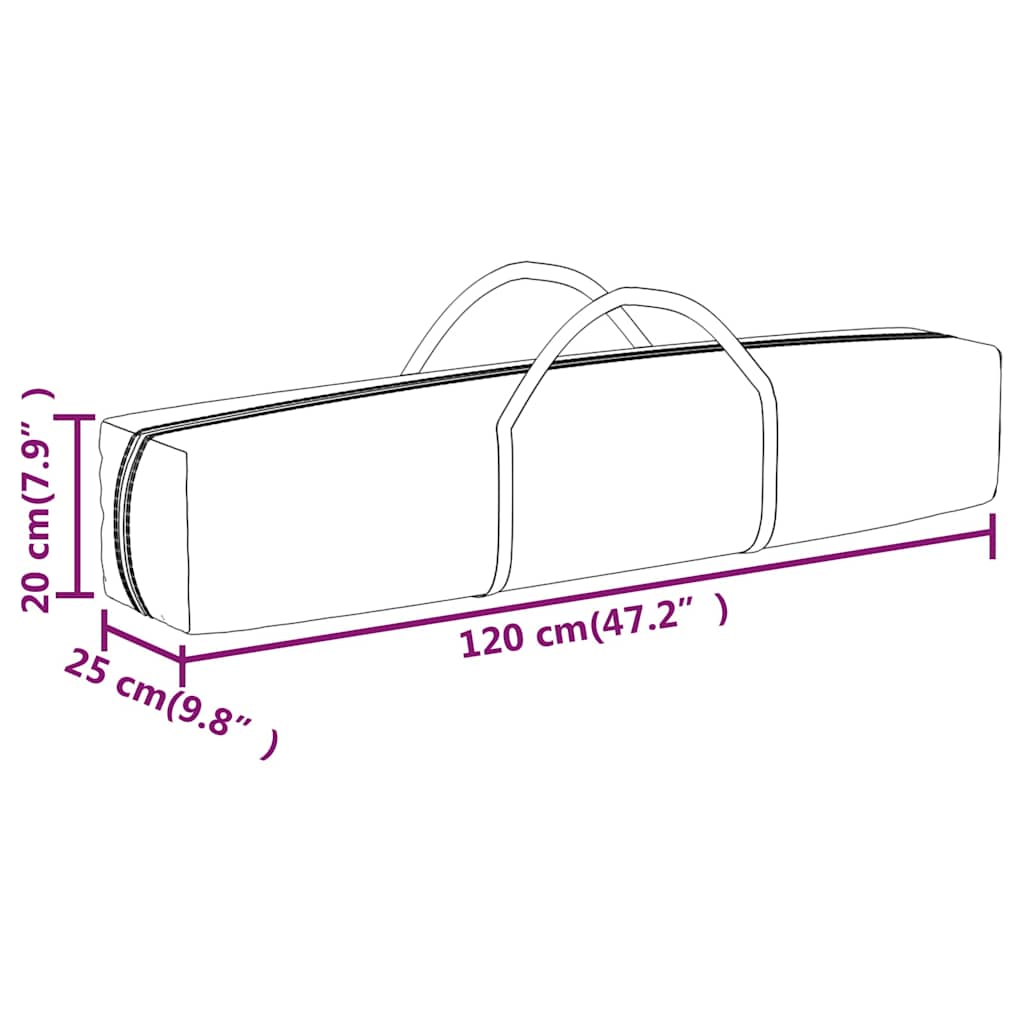 Folding Party Tent Blue 3x6 m