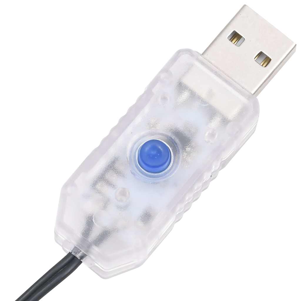 LED String with 300 LEDs Blue 30 m PVC
