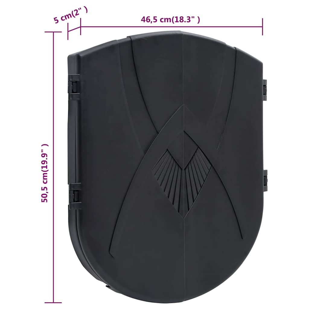 93580 vidaXL Electric Dartboard with Darts Black Polypropylene
