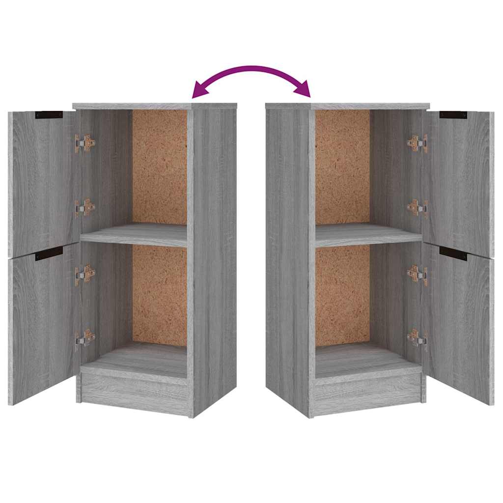 Sideboards 3 pcs Grey Sonoma Engineered Wood
