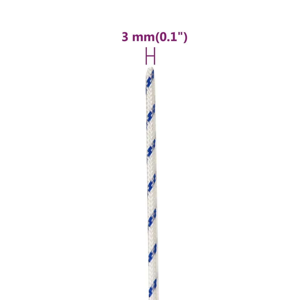 Boat Rope White 3 mm 250 m Polypropylene