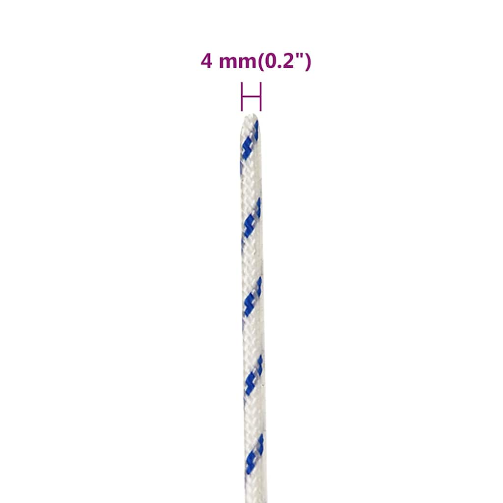 Boat Rope White 4 mm 500 m Polypropylene
