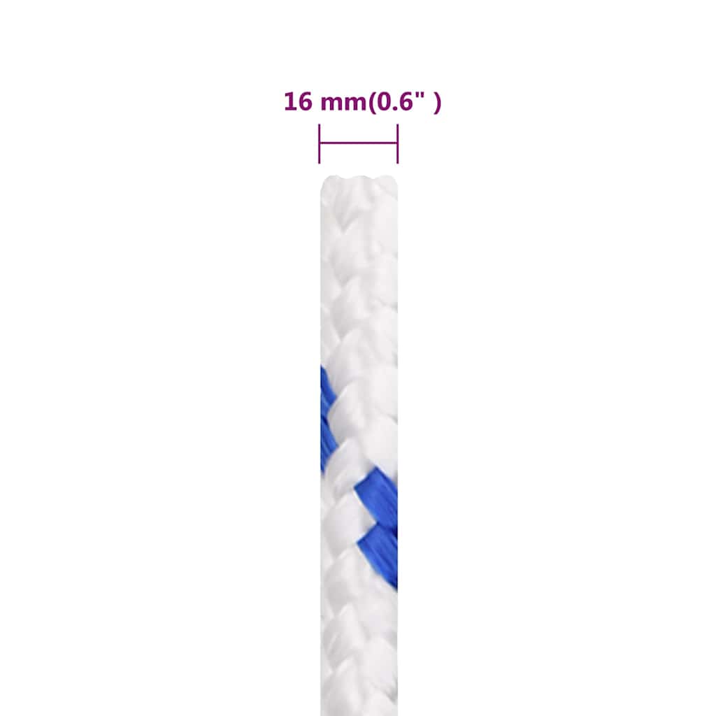 Boat Rope White 16 mm 100 m Polypropylene