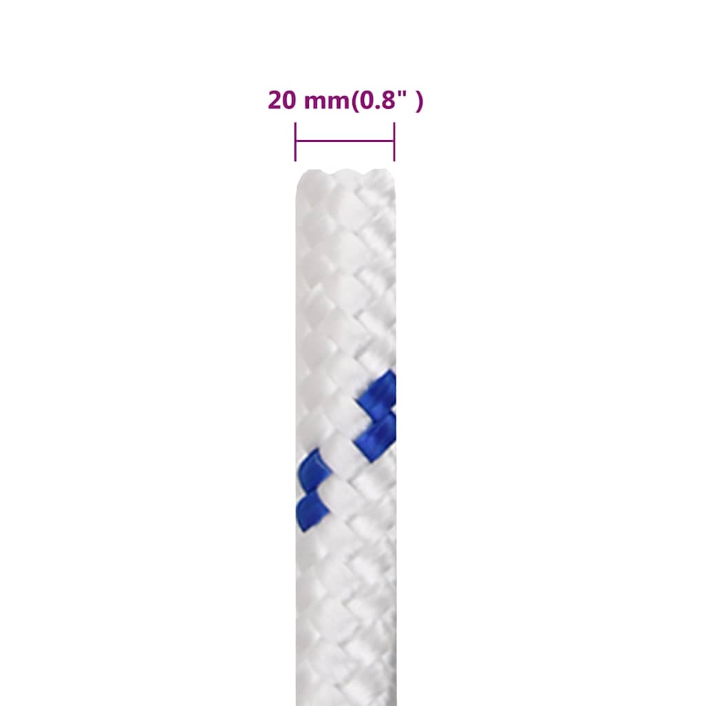 Boat Rope White 20 mm 50 m Polypropylene