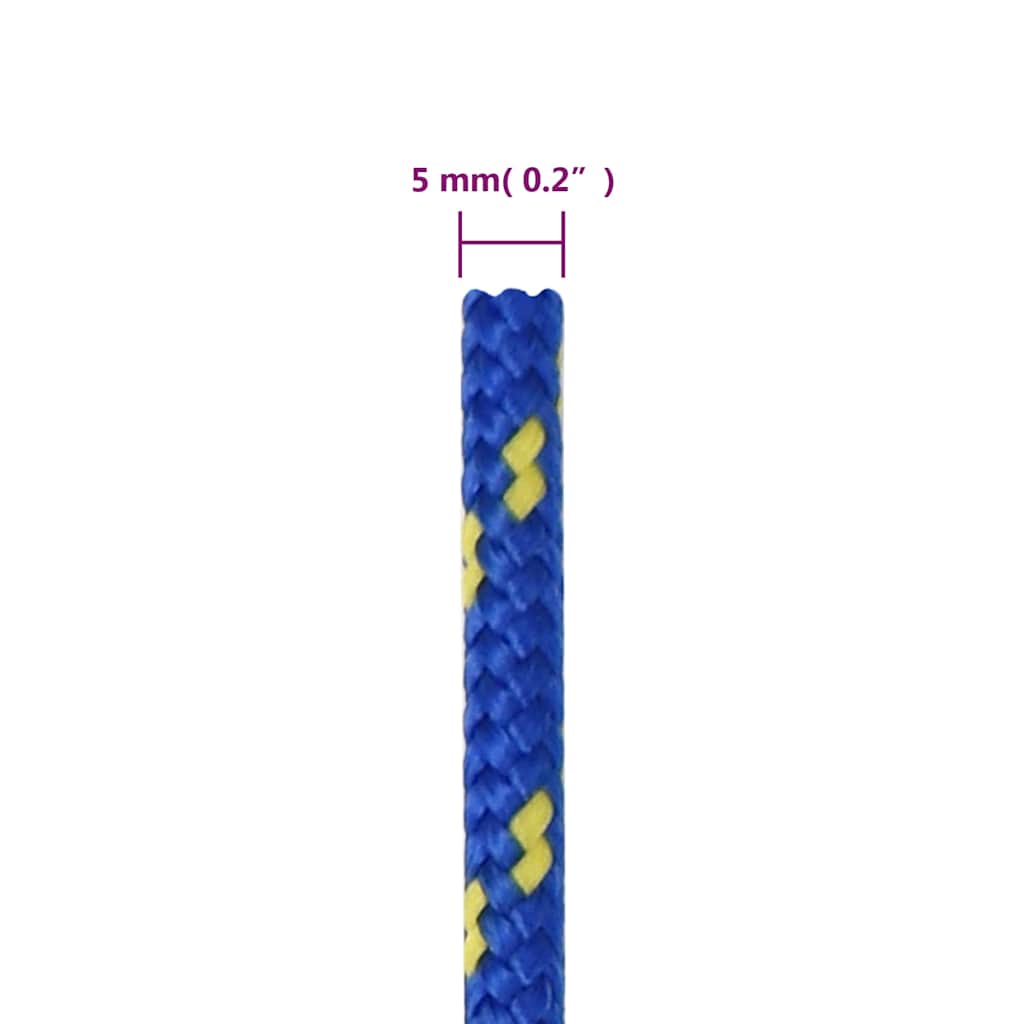 Boat Rope Blue 5 mm 500 m Polypropylene