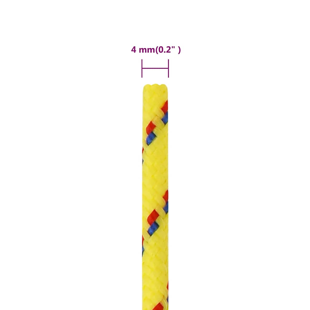 Boat Rope Yellow 4 mm 500 m Polypropylene