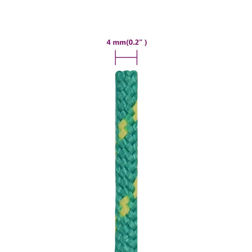 Boat Rope Green 4 mm 100 m Polypropylene
