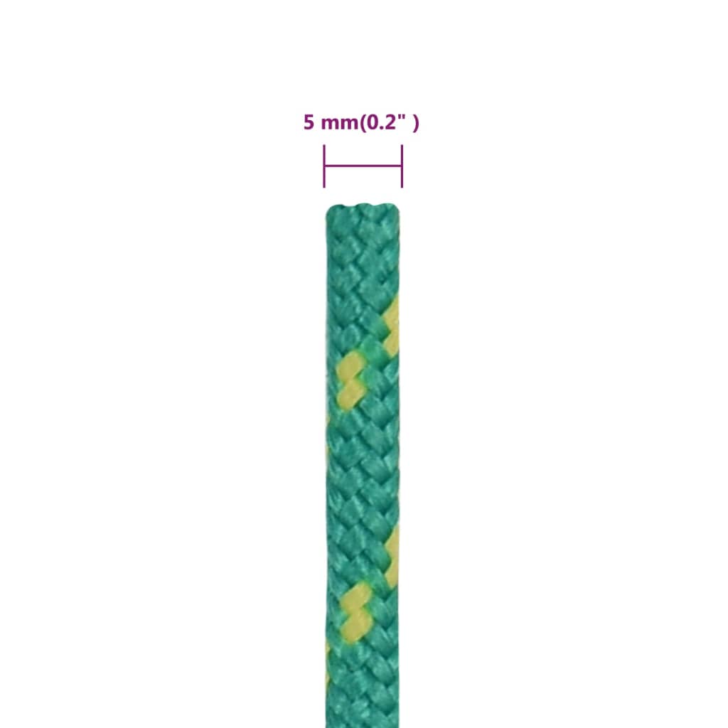 Boat Rope Green 5 mm 100 m Polypropylene