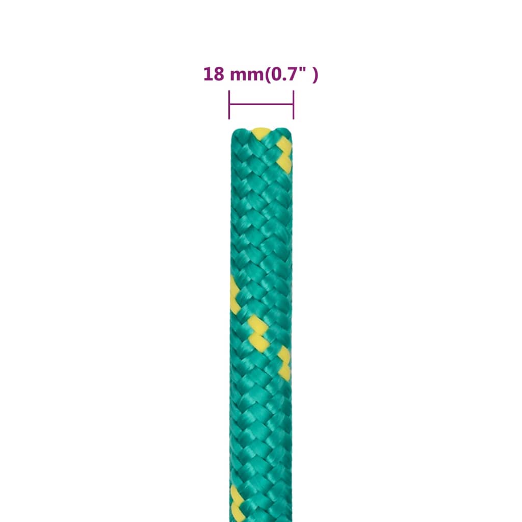 Boat Rope Green 18 mm 25 m Polypropylene