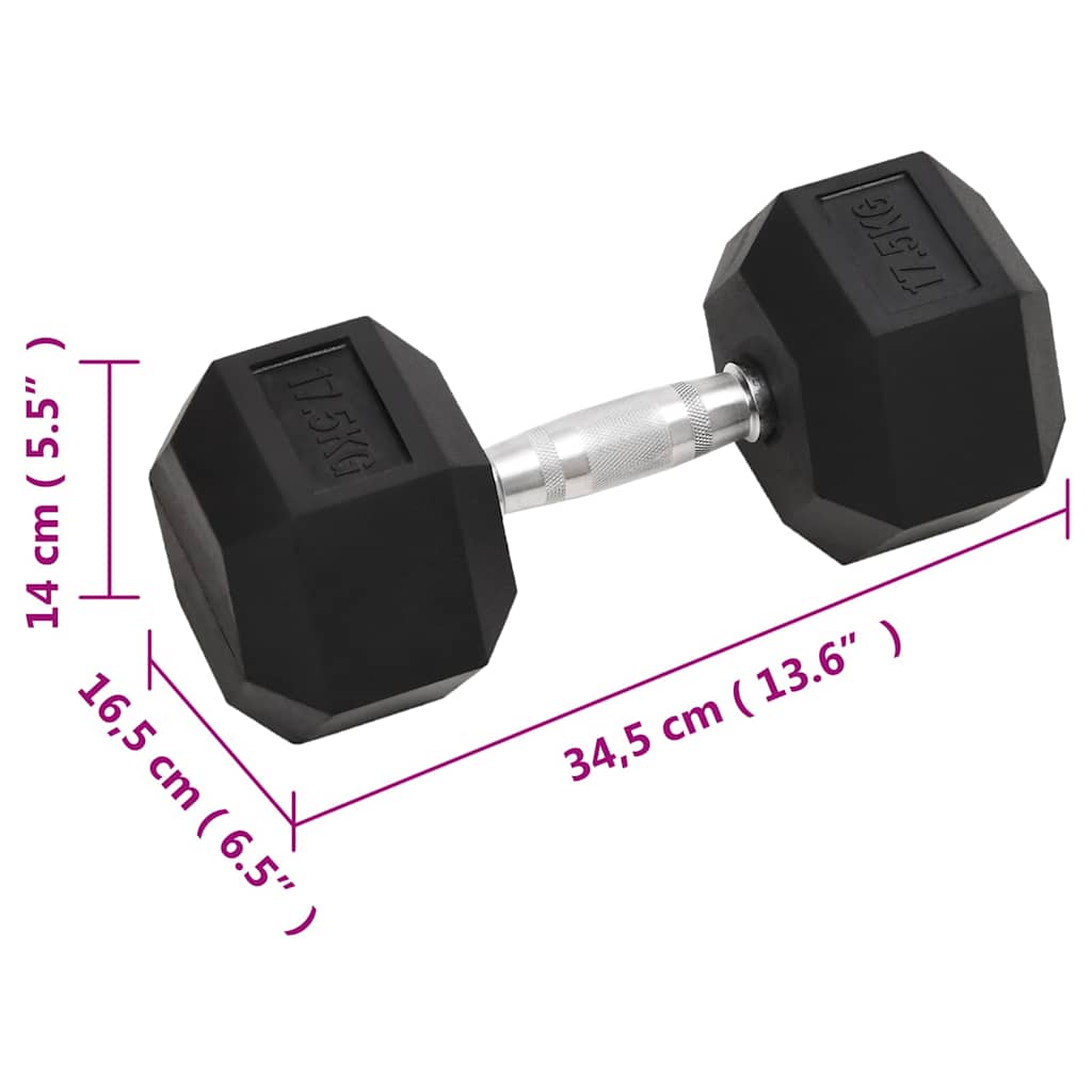 Dumbbell 17,5 kg Cast Iron
