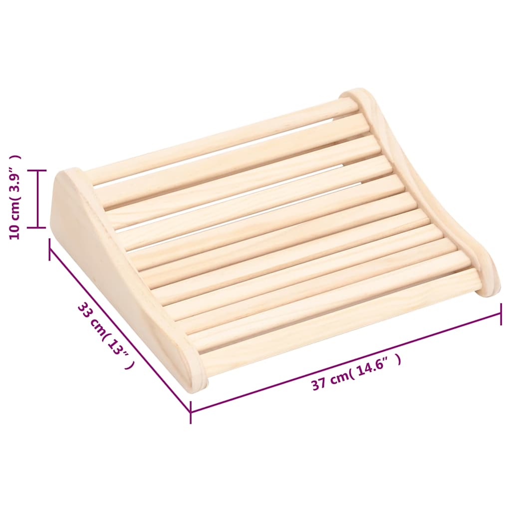 Sauna Headrest Solid Wood Pine