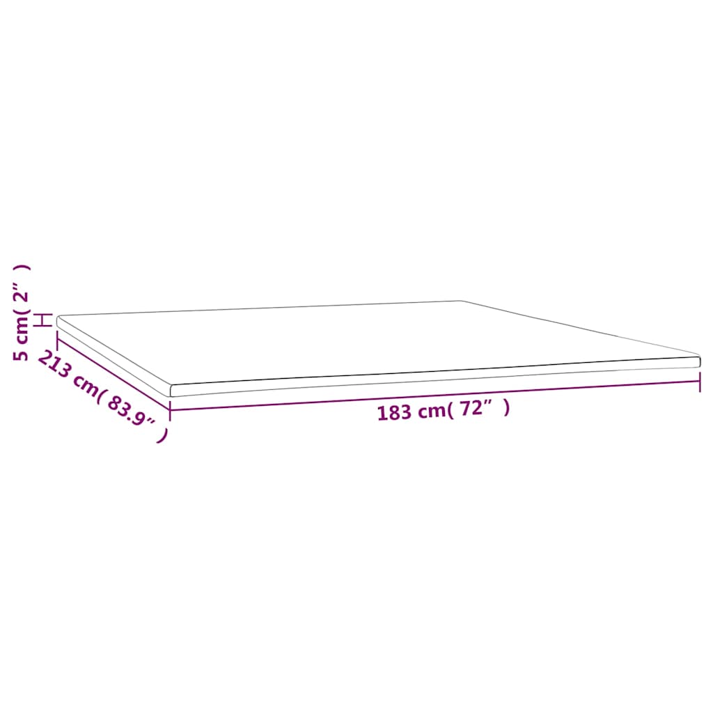 Mattress Topper 183x213x5 cm California King