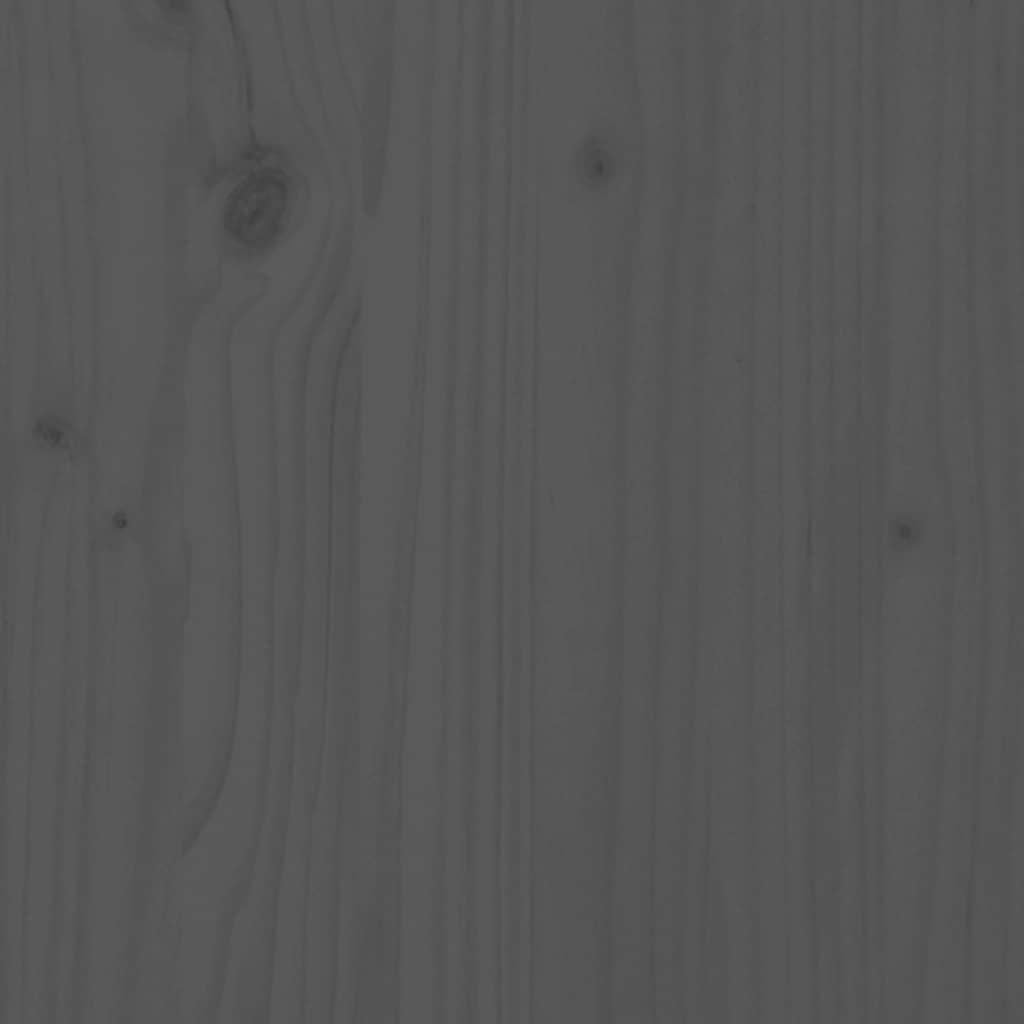 Highboard Grey 100x40x108,5 cm Solid Wood Pine
