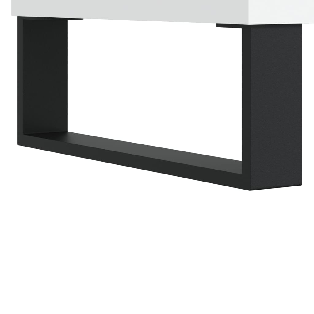 Highboard White 69,5x34x180 cm Engineered Wood