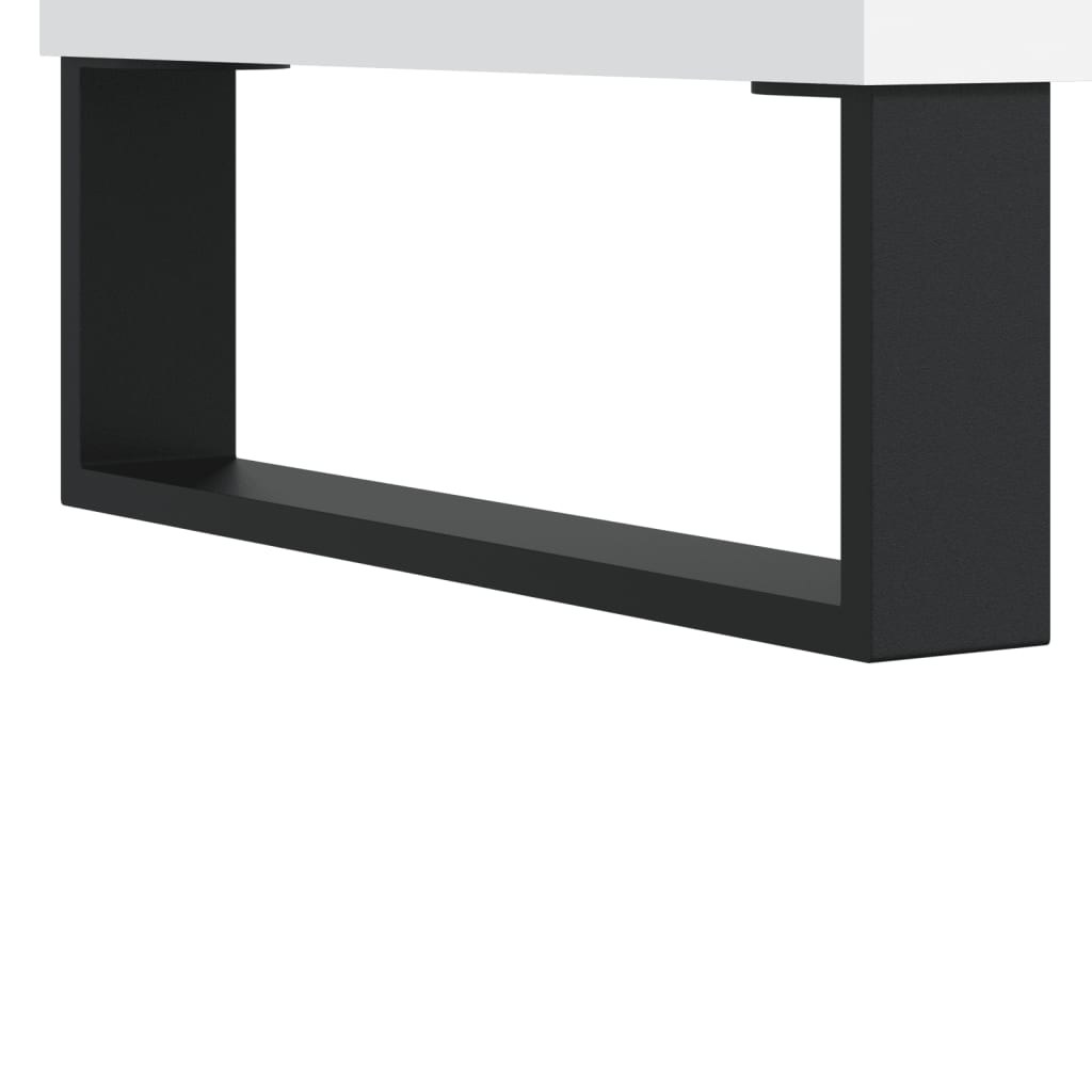 Highboard White 69,5x34x180 cm Engineered Wood