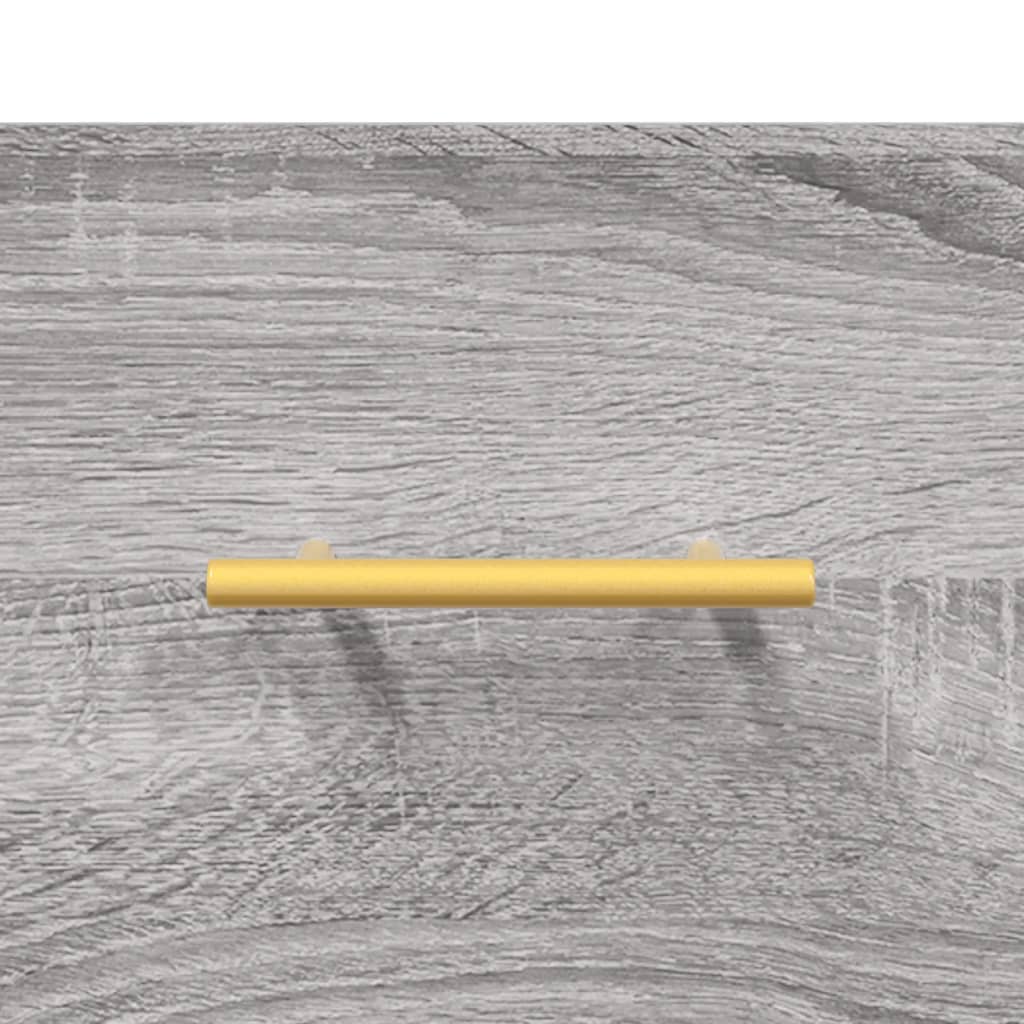 Highboard Grey Sonoma 69,5x34x180 cm Engineered Wood