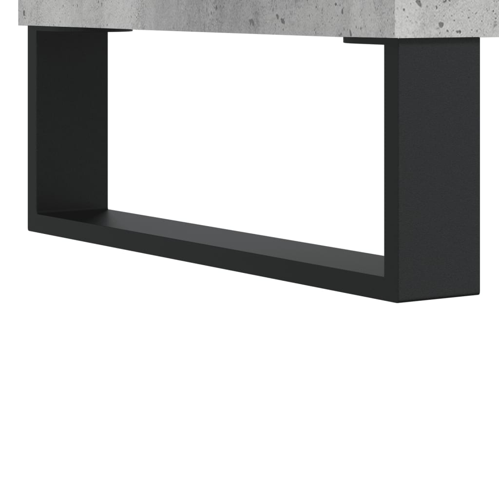 Highboard Concrete Grey 69,5x34x180 cm Engineered Wood