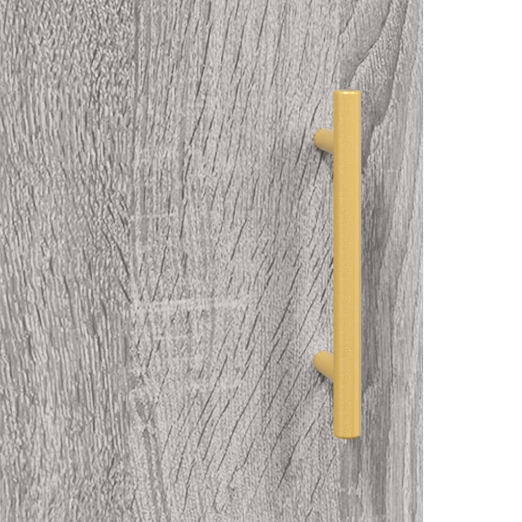 Sideboard Grey Sonoma 90x34x80 cm Engineered Wood