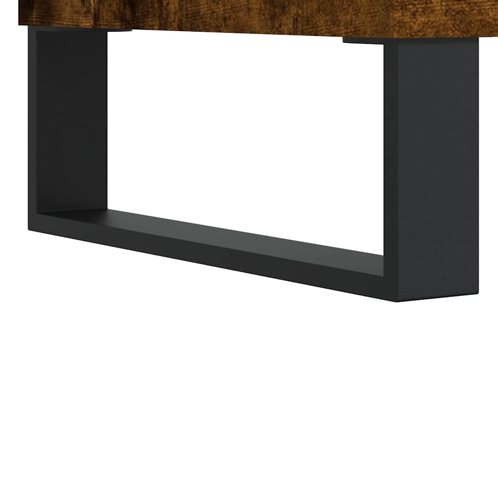 Sideboard Smoked Oak 100x36x60 cm Engineered Wood