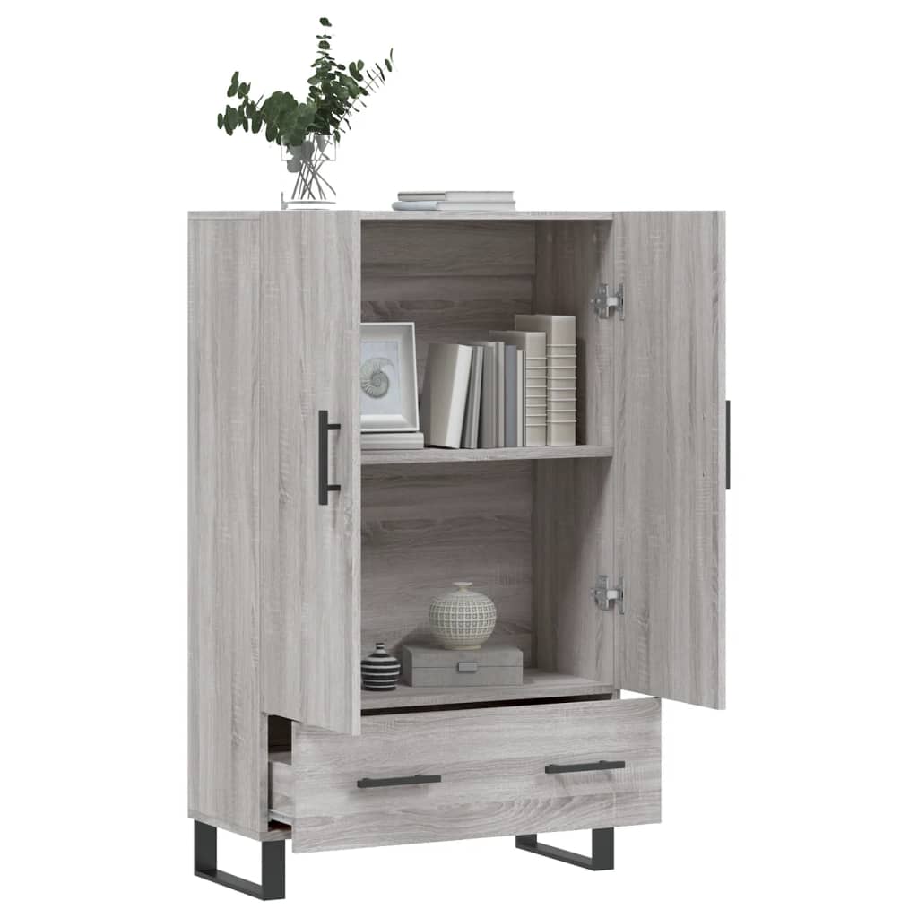 Highboard Grey Sonoma 69,5x31x115 cm Engineered Wood