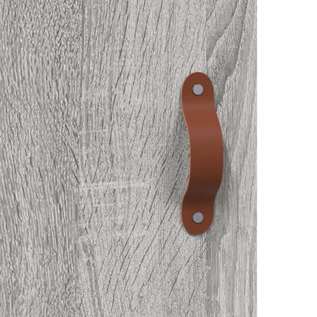 Wall Mounted Cabinet Grey Sonoma 69,5x34x90 cm