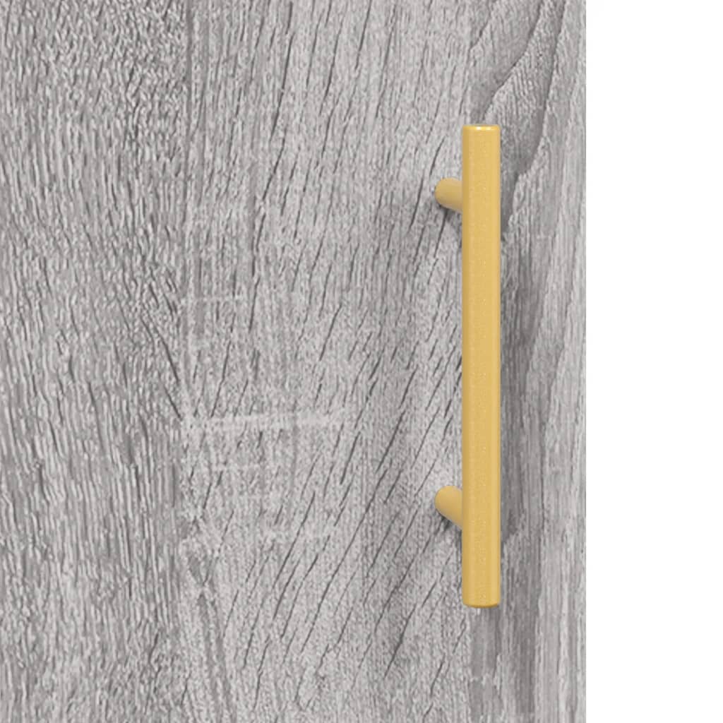 Wall Mounted Cabinet Grey Sonoma 34,5x34x90 cm