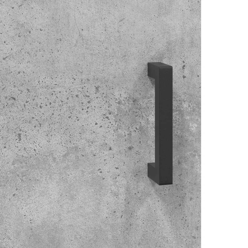 Wall Mounted Cabinet Concrete Grey 34,5x34x90 cm