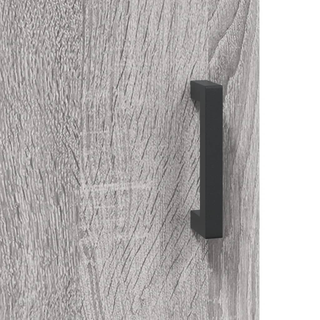 Wall Mounted Cabinet Grey Sonoma 34,5x34x90 cm