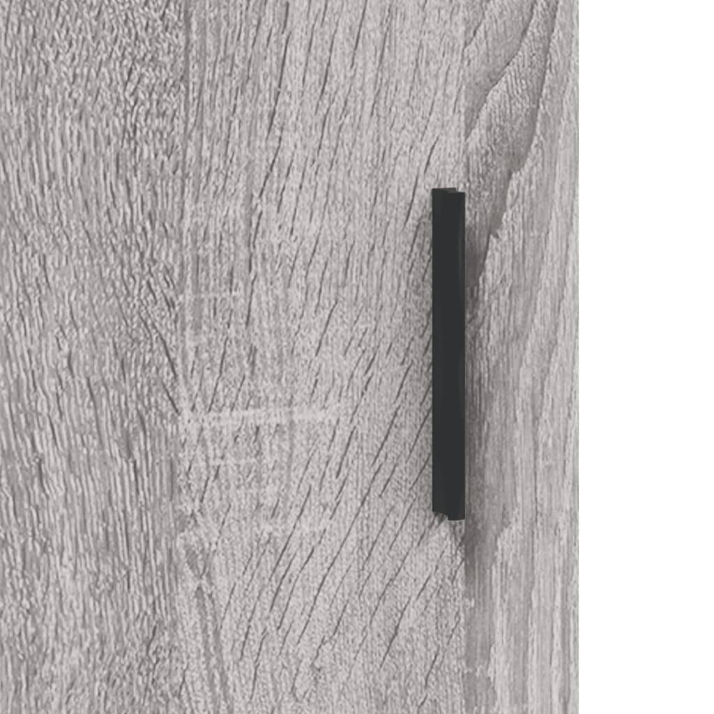 Wall Mounted Cabinet Grey Sonoma 34,5x34x90 cm