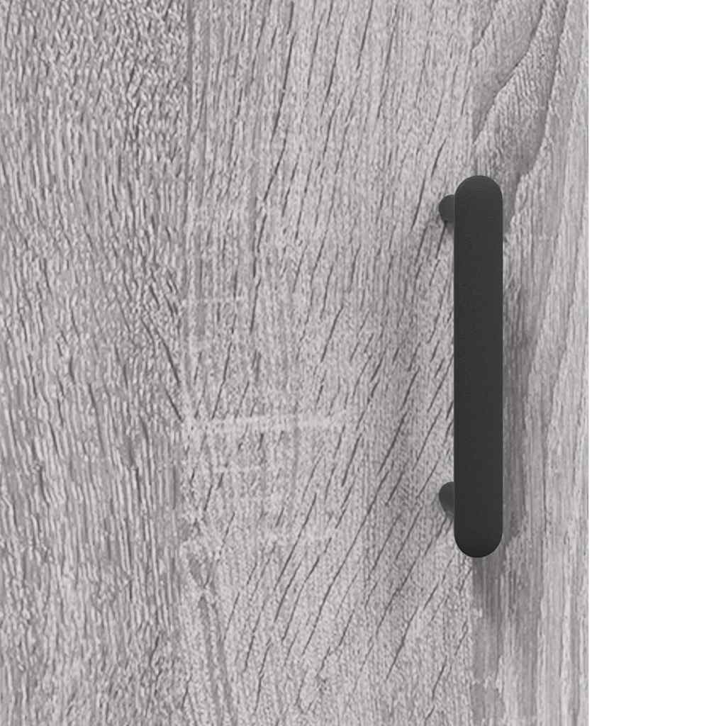 Wall Mounted Cabinet Grey Sonoma 34,5x34x90 cm