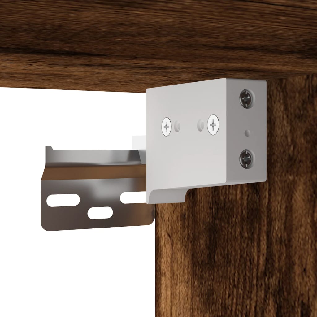 Wall Mounted Cabinet Smoked Oak 34,5x34x90 cm
